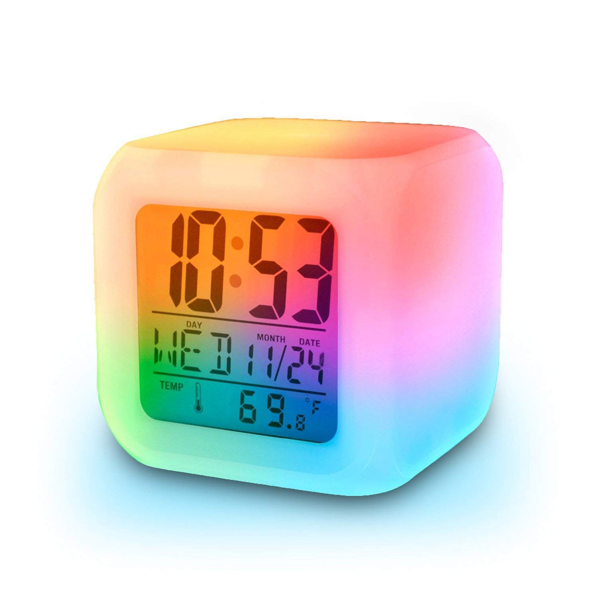 Color Change Digital Alarm Clock