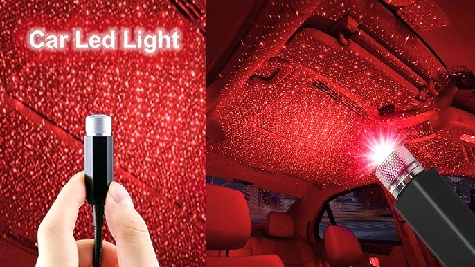 LED Car Roof Star Night Light Projector Atmosphere Galaxy Lamp USB Decorative Lamp Adjustable Car Interior Decor Light
