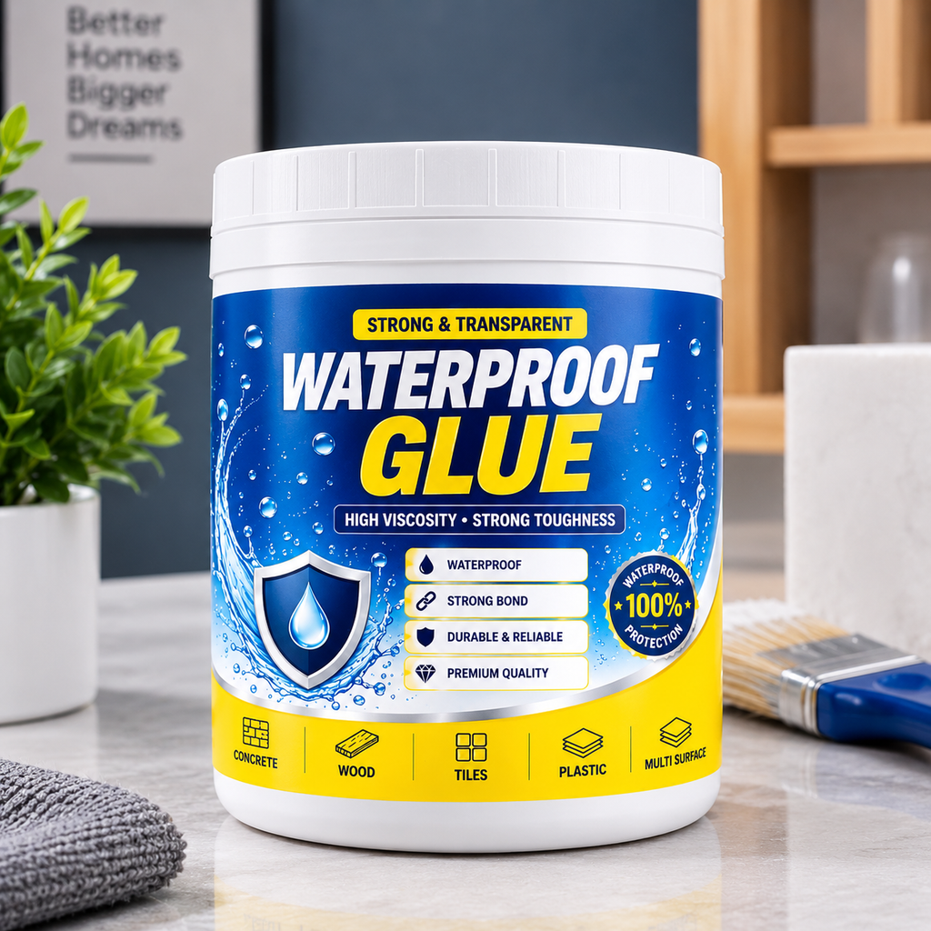 💧 Ultra Strong Transparent Waterproof Glue | Instant Leak Repair Sealant for Roof, Walls, Bathroom & Pipes